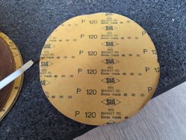 1 Posten Schleifpapier rund 120 er Körnung - Siawat FC - SIA
