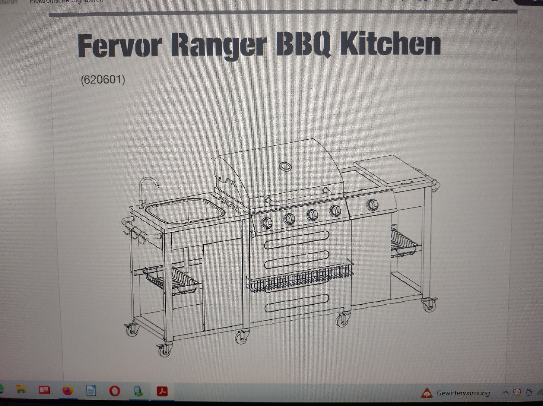 Cuisines complètes: Mobile outdoor Gasgrillküche – Neuf avec emballage d'origine à Biel/Bienne par alfredtanner