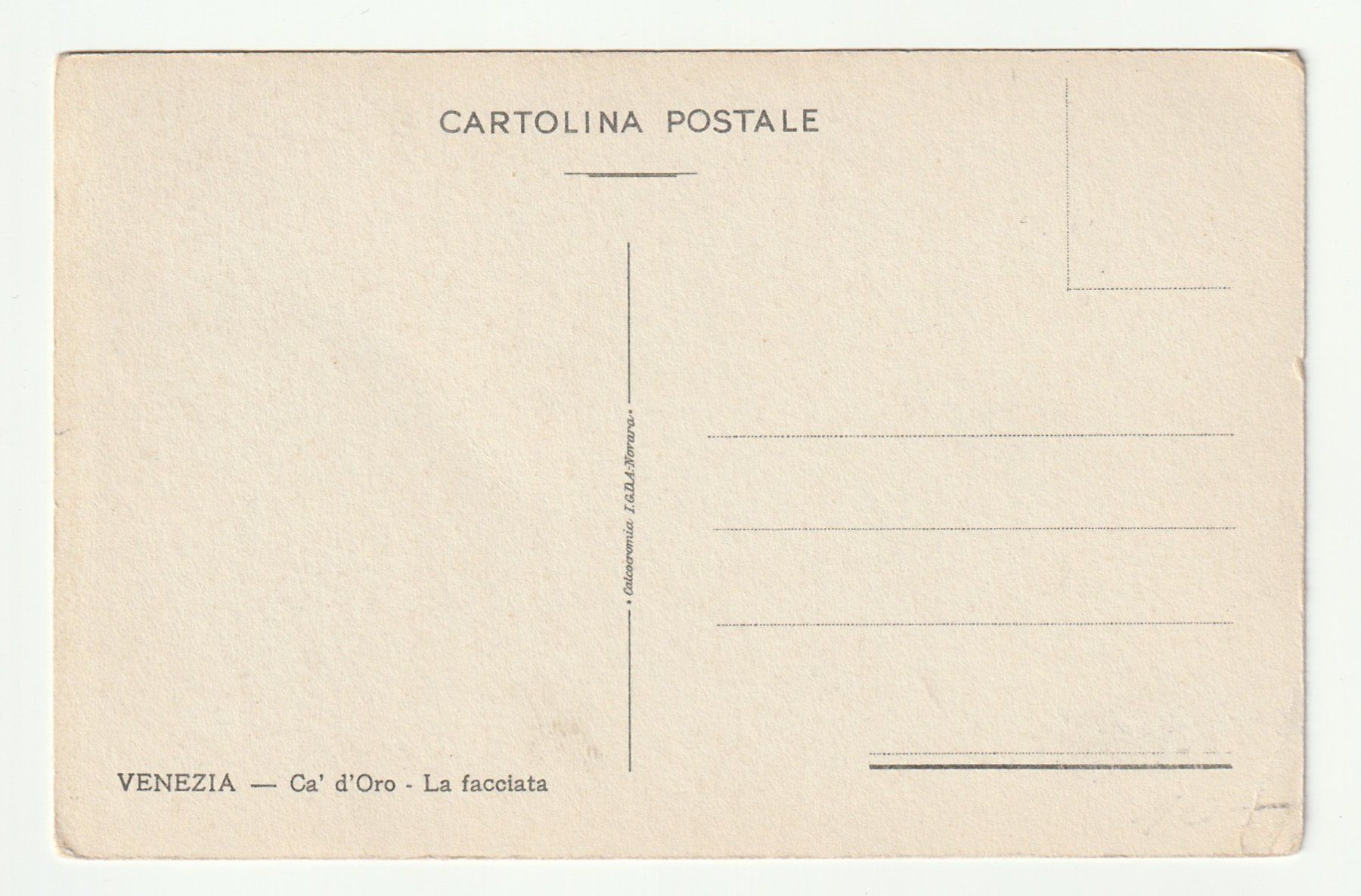 Cartes postales: Alte Ansichtskarte Venedig Ca d'Oro La Facciata – Neuf (Voir description) à St. Gallen par Ricardo_Deals 1
