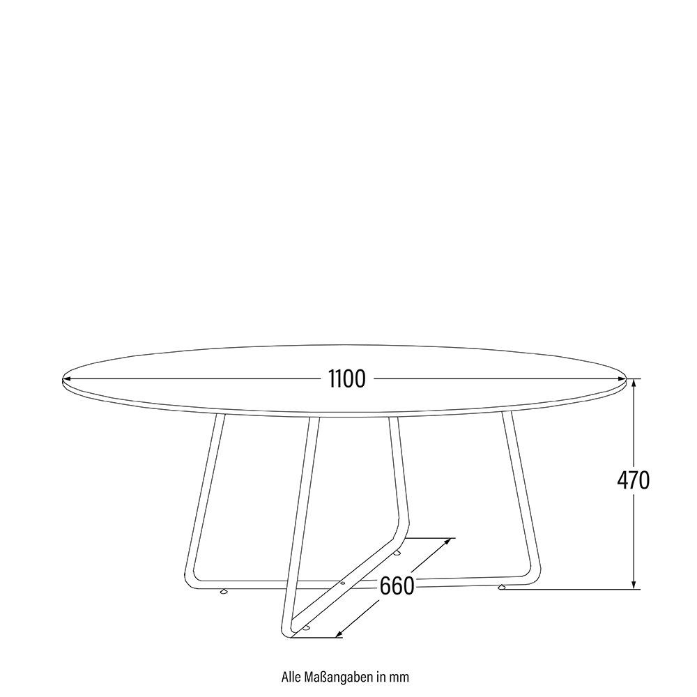 Tavoli: Couchtisch Oval NOVO - Fishbone Oak – Nuovo e nell'imballaggio originale da Wallenwil venduto da toesstal-vertrieb 6