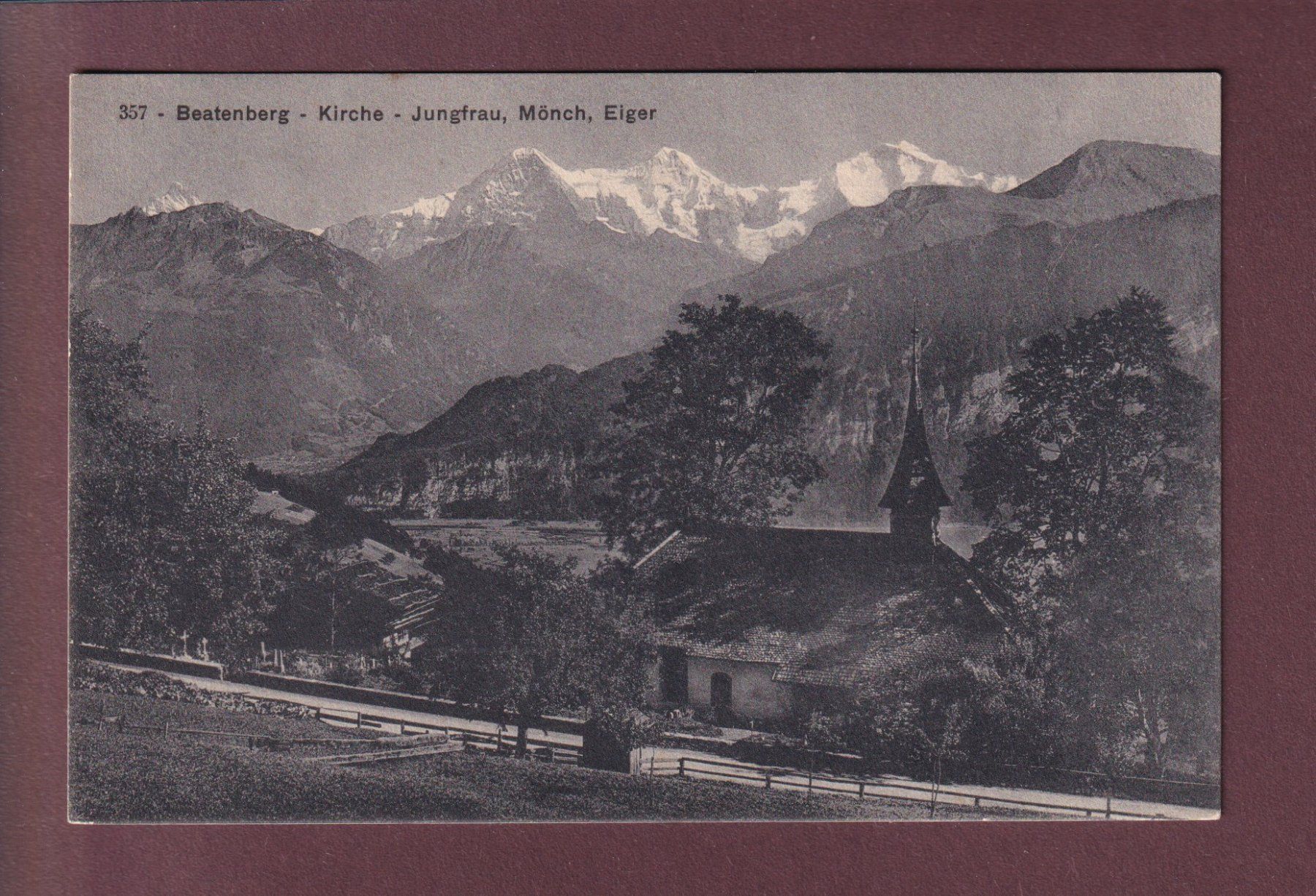 Cartes postales: BEATENBERG - Kirche - 1917 – D'occasion à Pully par nicecards