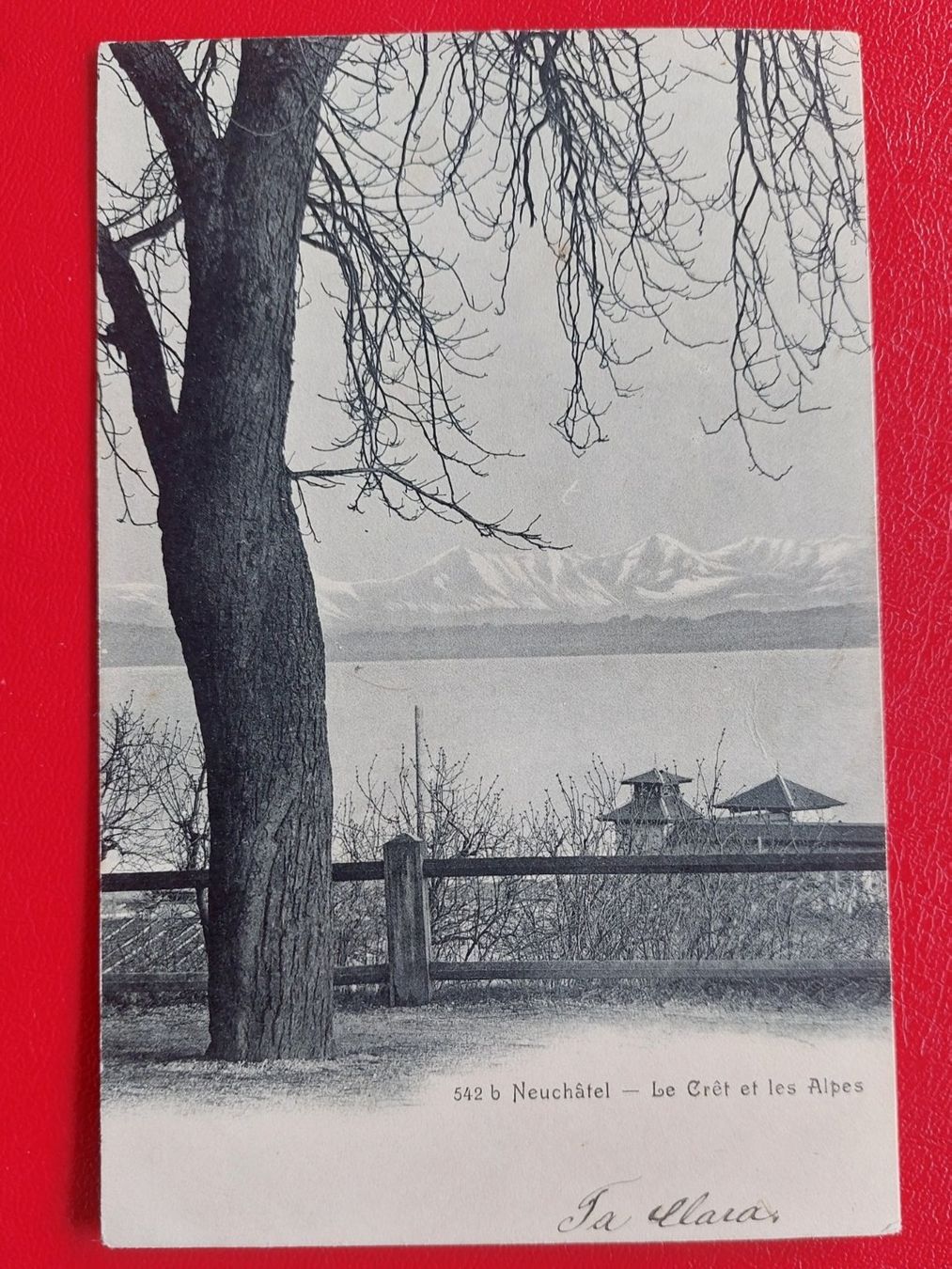 Cartoline postali: Neuchâtel - Le Crêt et les Alpes 1906 – Usato da St-Légier-Chiésaz venduto da Theo006