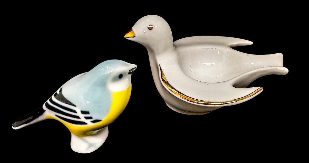 Figuren: 8x Vogel oiseau Sargadelos Gräfenthal Ampurdan Murano ? – Gebraucht aus Tavannes von Brocashop 5
