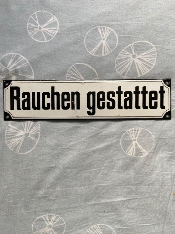 Email-Schild "Rauchen Gestattet" | Kaufen Auf Ricardo