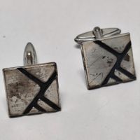Manschettenknöpfe Silber 800 Modernist Vintage #C8
