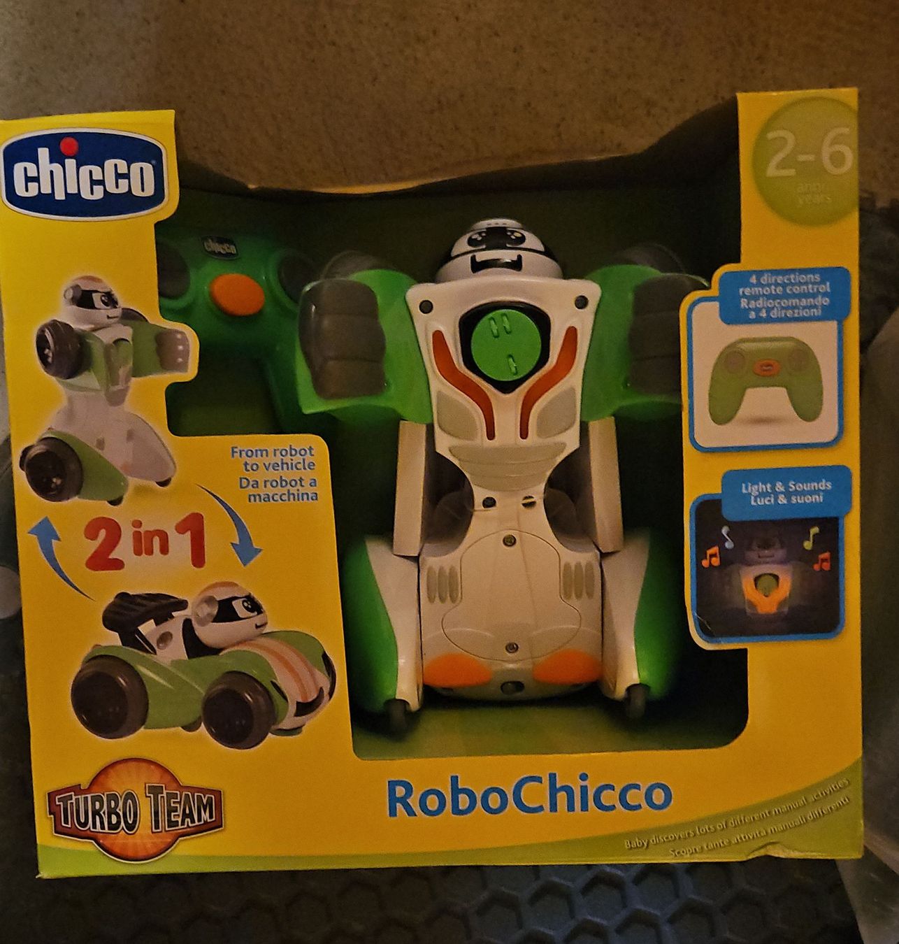 Chicco Spielzeuge: Chicco RoboChicco 2-in-1 roboter – Neu und originalverpackt aus Basel von fragolina08
