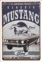 Ford Mustang Blechschild 30 x 20 cm. Kostenfreie Zustellung!