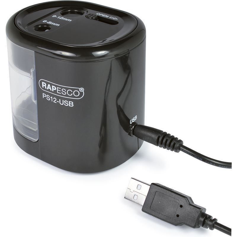 Temperini: Elektrischer Doppel-Spitzer, USB schwarz – Nuovo e nell'imballaggio originale da St. Gallen venduto da cointec 6