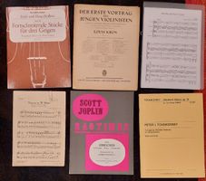 12 Notenhefte mit Kammermusik von Duo bis Quartett