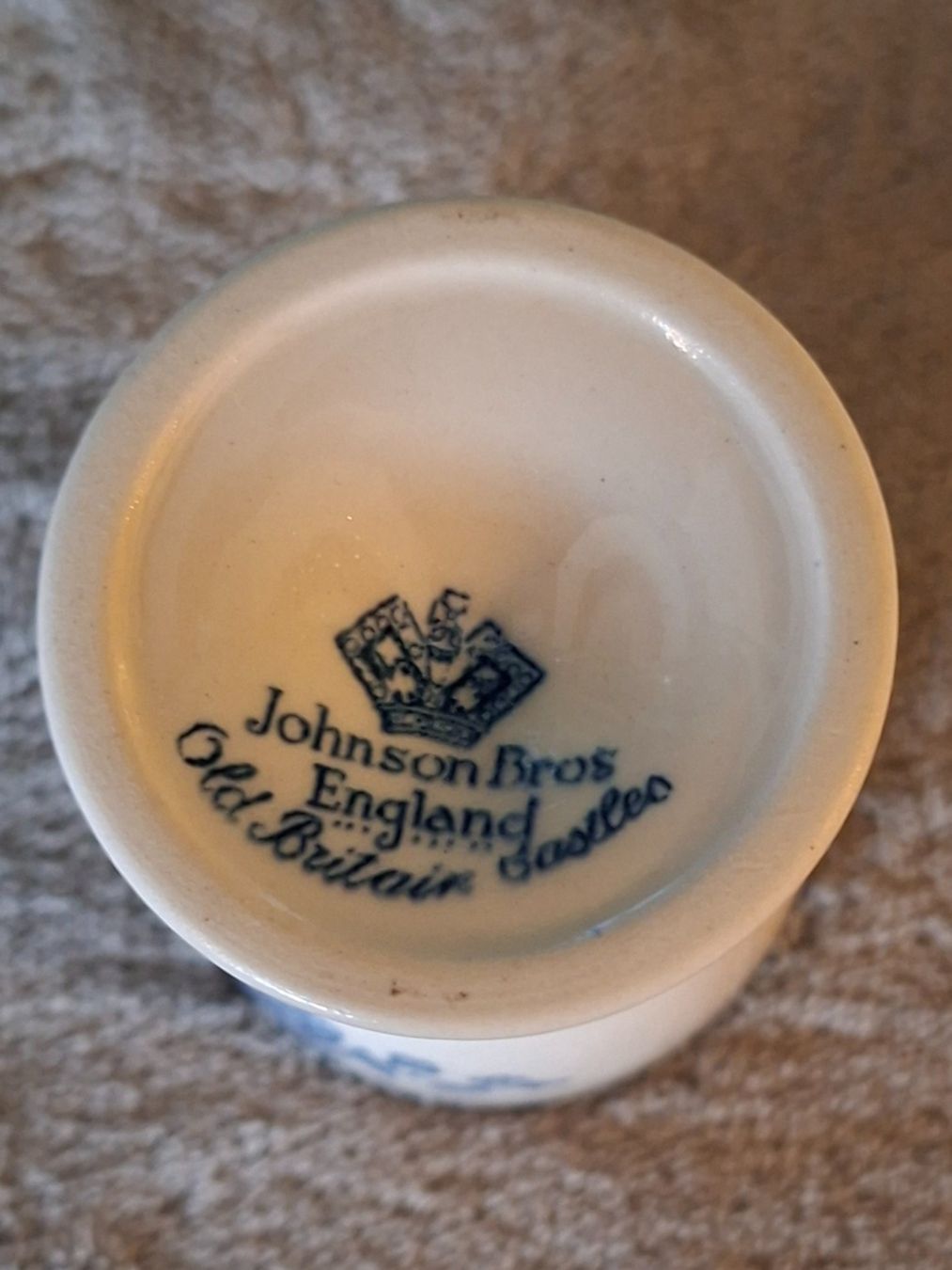 Royal Worcester Altre Stoviglie: 1 Eierbecher Johnson Bros England, Old Britain Castles, blau – Nuovo (secondo la descrizione) da Otelfingen venduto da silver-moon 2