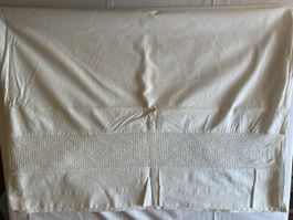 Altes Oberleintuch aus Leine