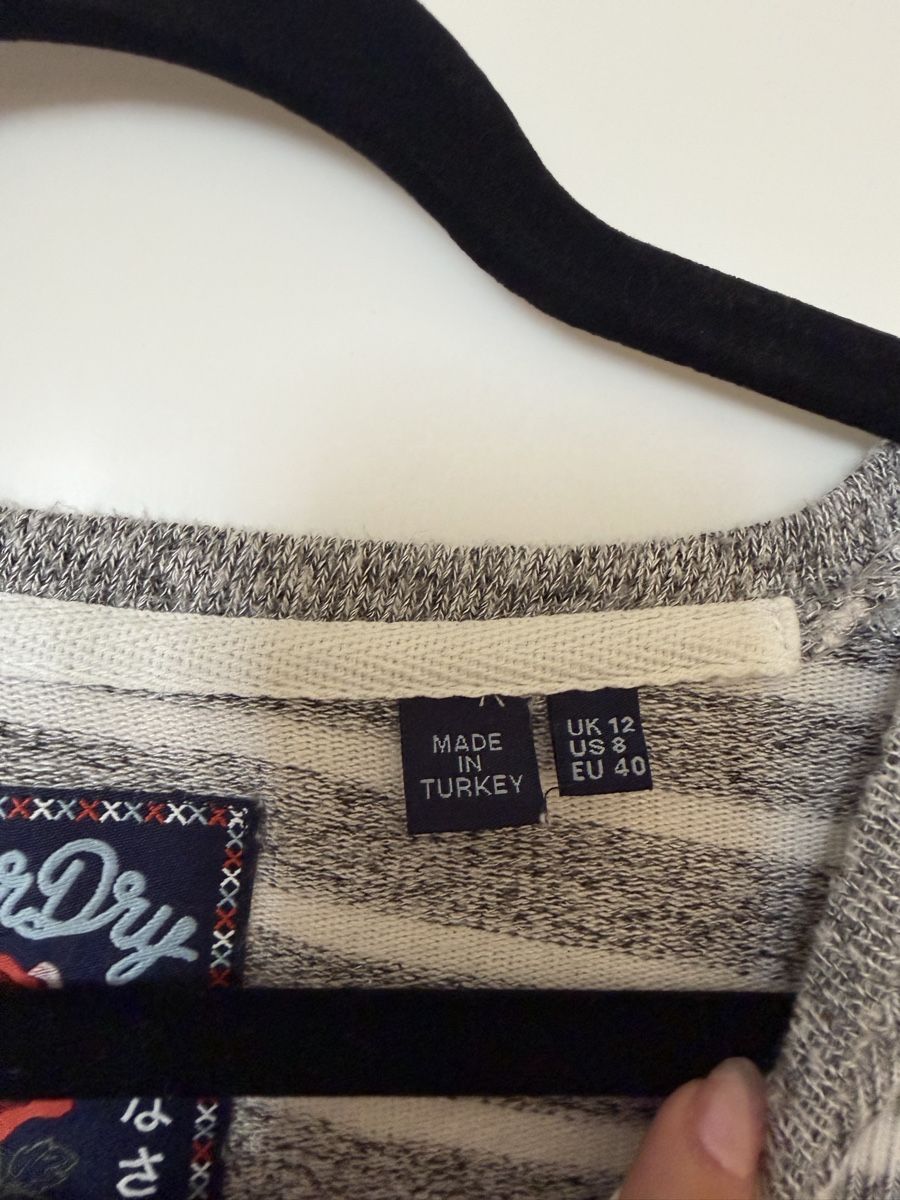 Superdry Maglioni & Felpe: Superdry Pullover gestreift grau weiss Grösse 40 – Usato da Langnau am Albis venduto da Schneeflocke92 2