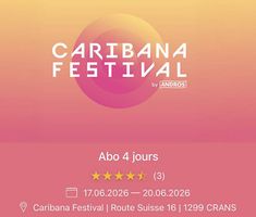 Caribana abonnement 4 jours