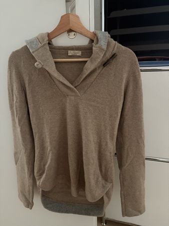 Brunello Cucinelli Kapuzenpullover Kaschmir beige S