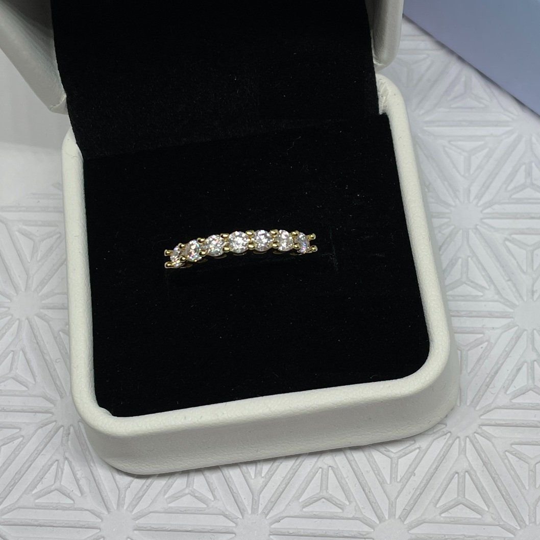 Anelli: Moissanite Ring, Silber 0.7ct - Gr. 54 Zertifikat – Nuovo (secondo la descrizione) da Thun venduto da Creative-Art-Tess 4