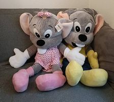 Plüschtiere Ed Euromaus und Edda Euromausi, ca. 84cm