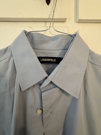 Camicia LAGERFELD azzurra taglia 40 Condizione usata