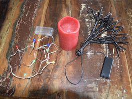 Restposten Lichterkette/ Kerze ohne Batterien