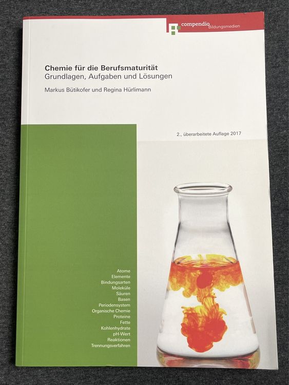 Chemie Für Die Berufsmaturität Grundlagen, Aufgaben Und Lös. | Kaufen ...