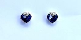 Swarovski Herz Ohrstecker Lila - Original mit OVP