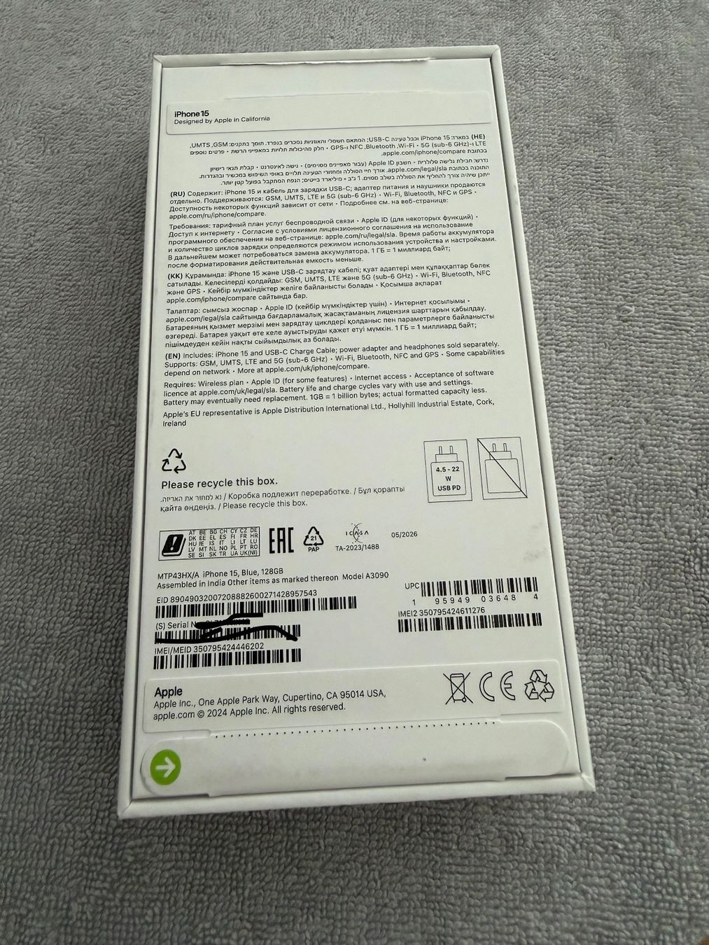 Apple Telefoni cellulari / Smartphones: Apple iPhone 15 128 GB, Silicon Case, wie neu – Nuovo (secondo la descrizione) da Affoltern am Albis venduto da Sspiridon 1