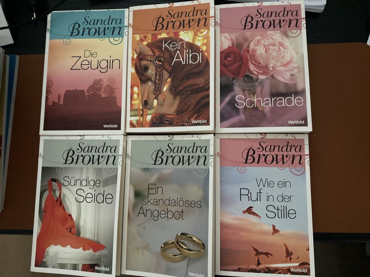 Libri: 6 Liebesromane Sandra Brown, Top Zustand – Usato da Erlinsbach SO venduto da Silverstorm