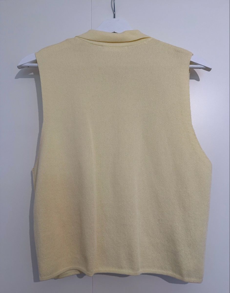 Mango Gilet & Giacche senza maniche: Mango Sleeveless Top Yellow Size S Button Detail Pocket – Nuovo (secondo la descrizione) da Luins venduto da vvs_7kqr 2