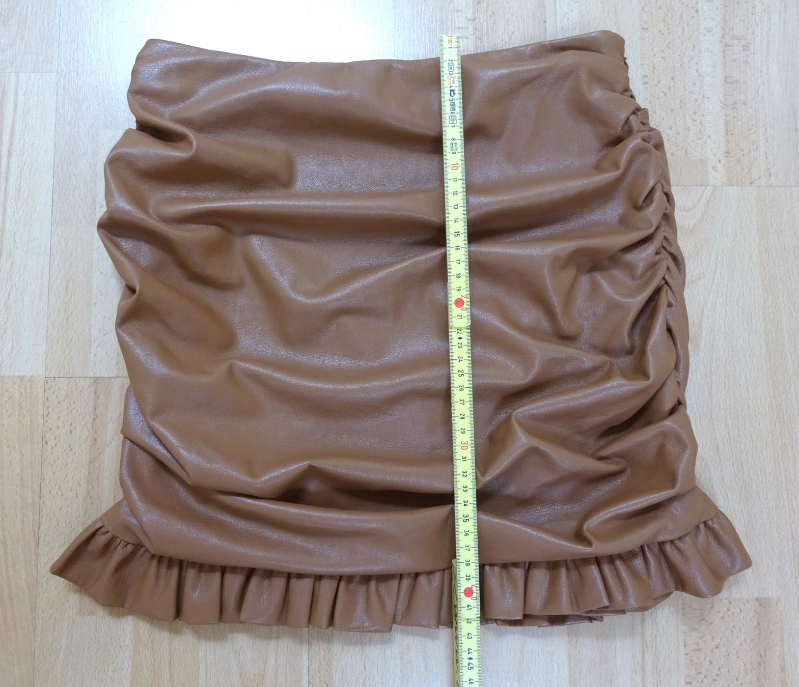 Gonne: Majorelle - Lederimitat Mini Rock - braun - Grösse M – Usato da Zofingen venduto da Justizia_01 5