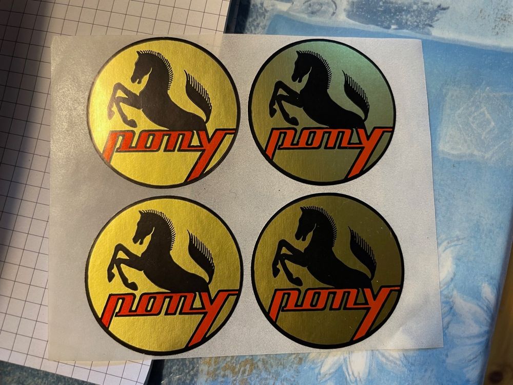 Töffli Sachs Pony Sticker 4er Set (Neu und originalverpackt) in ...