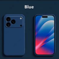 Coque pour Apple iPhone 17 Pro en silicone bleu nuit, NEUVE