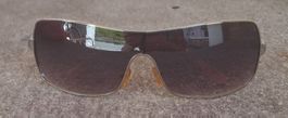 Sonnenbrille,Metallgestell/violetten Gläsern,weisse Bügel/28