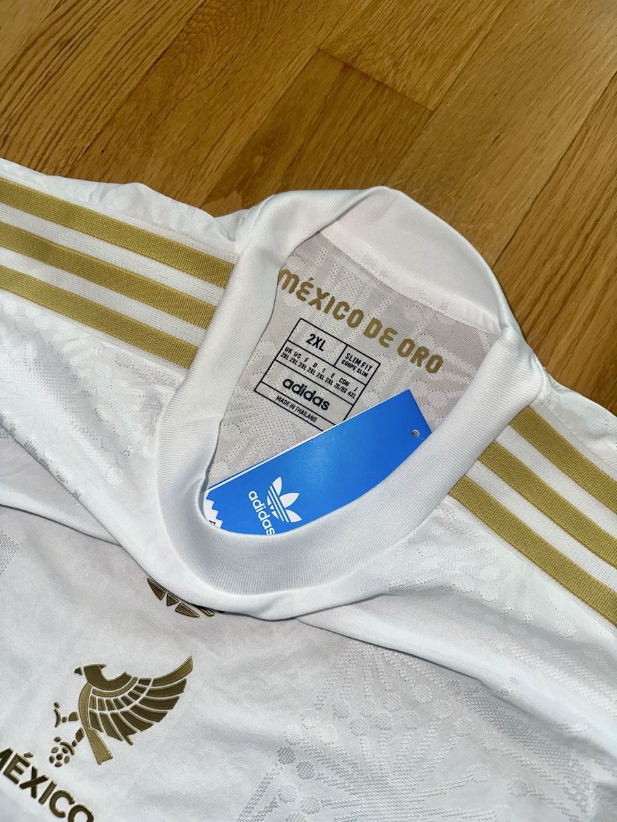 Adidas Canottiere & Pantaloni: Mexiko Trikot Weiss Gold Gr. XXL – Nuovo (secondo la descrizione) da Bern venduto da rub_8mhx 9