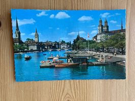 Zürich Limmat Fisch-Stube - AK gebraucht (0hne Briefmarke)