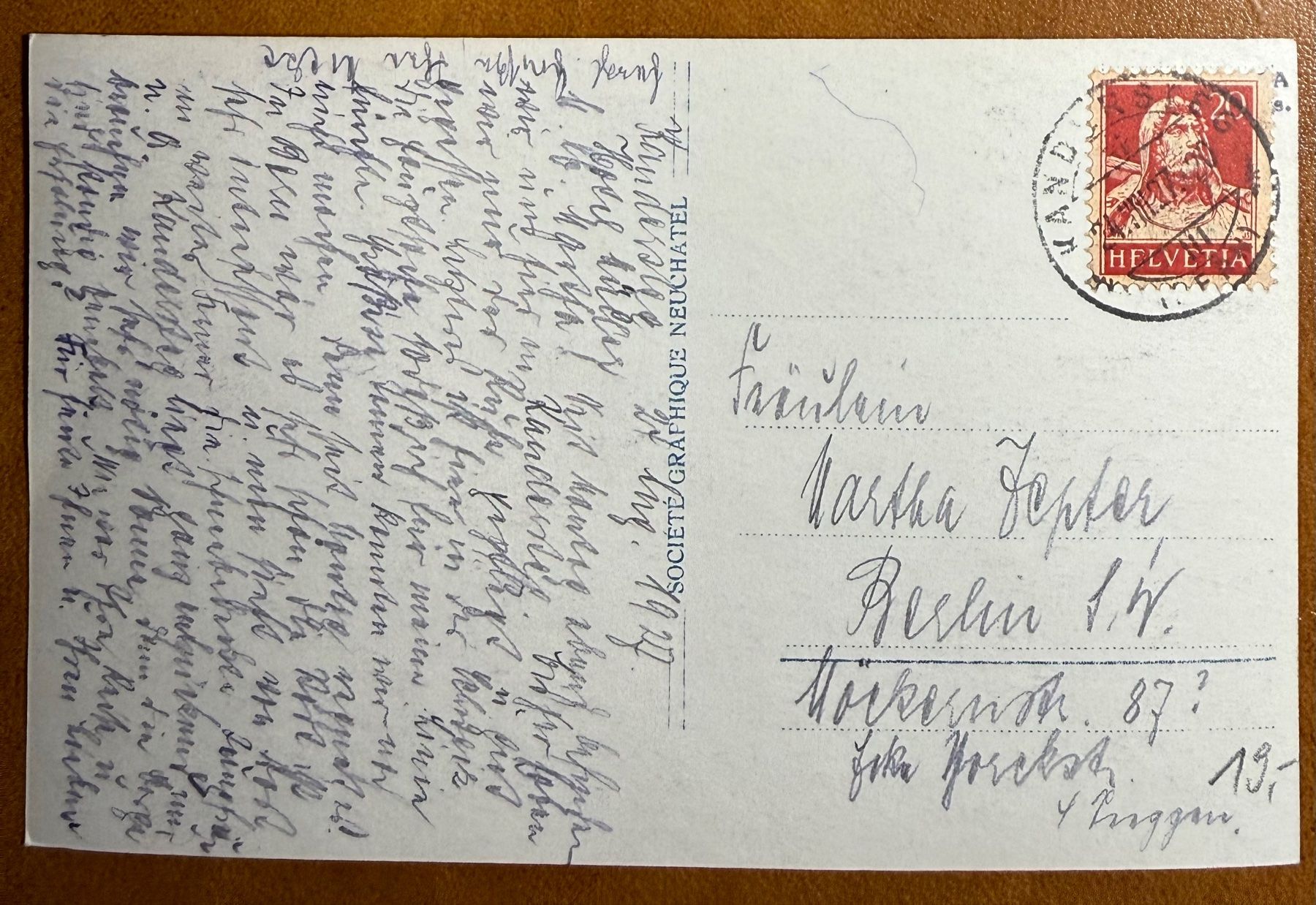 Cartoline postali: Kandersteg - Panorama. 1927 – Usato da Lutry venduto da Ediego 1