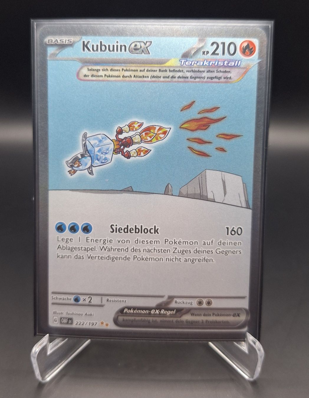 Pokémon Carte collezionabili: Obsidianflammen - Kubuin ex (OBF 222) - DE – Usato da Naters venduto da poketrade11