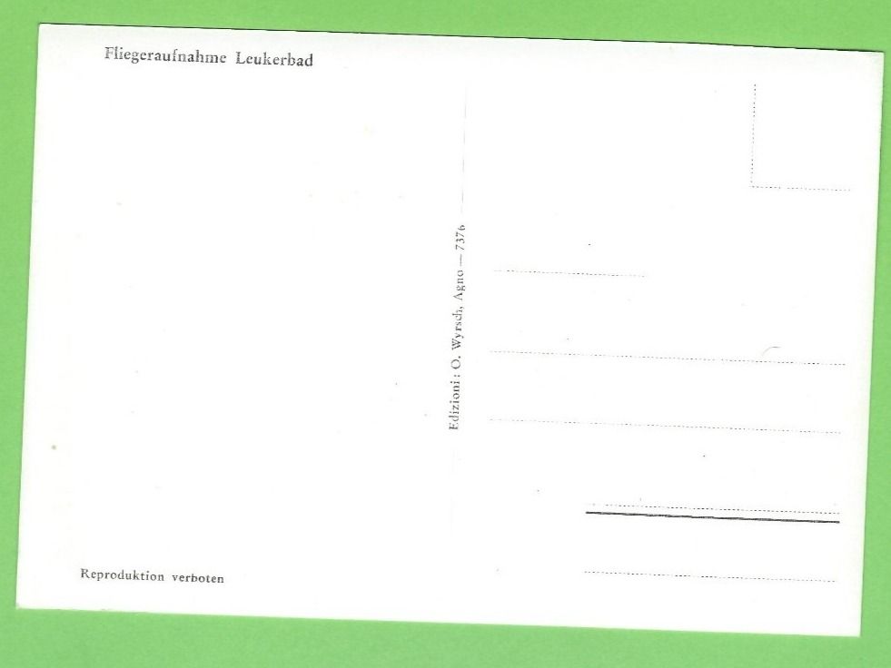 Cartoline postali: Fliegeraufnahme Leukerbad – Usato da Zürich venduto da t24_de 1