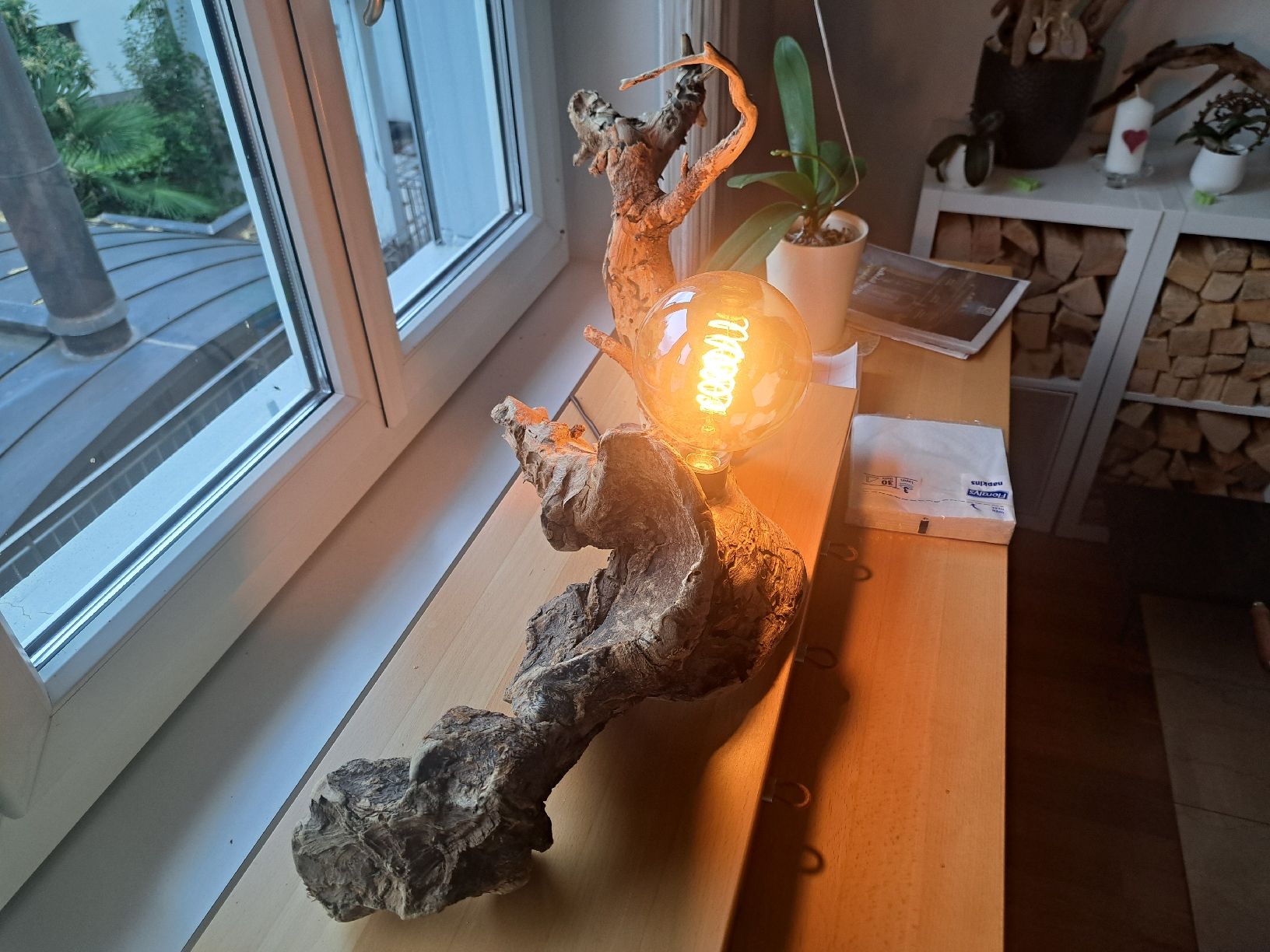 Lampade: Tischlampe Treibholz Lampe Unikat – Nuovo (secondo la descrizione) da Steinen venduto da Spooky100 1