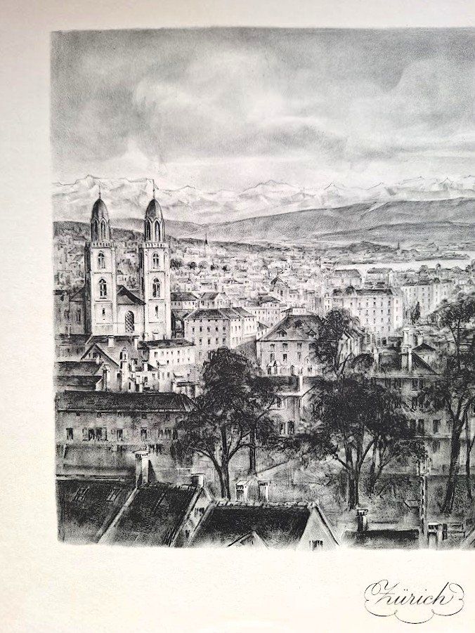 Grafiken & Lithographien: Lithografie von Zürich, Maag – Gebraucht aus Alpnach Dorf von MZ001 1