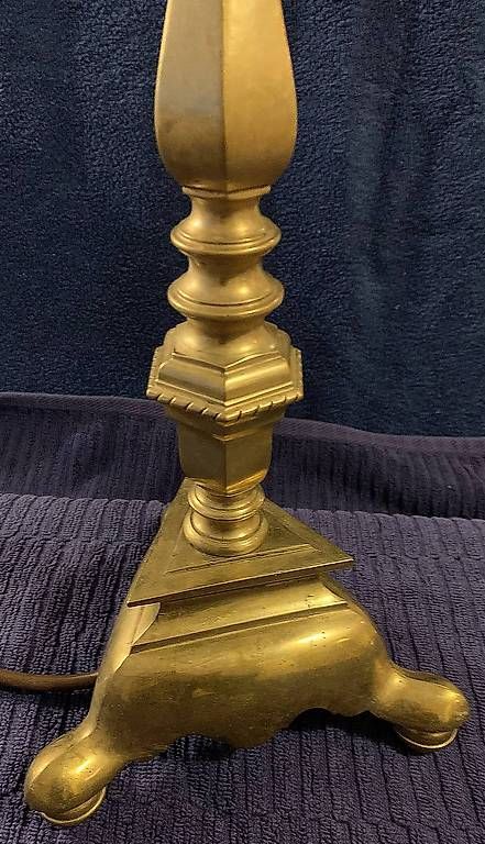 Lampade: Lampe ancienne en laiton... – Usato da Lausanne venduto da rbu_8n9z 3