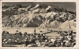 Alte Ansichtskarte Andermatt Winter Bergdorf gel. 1937