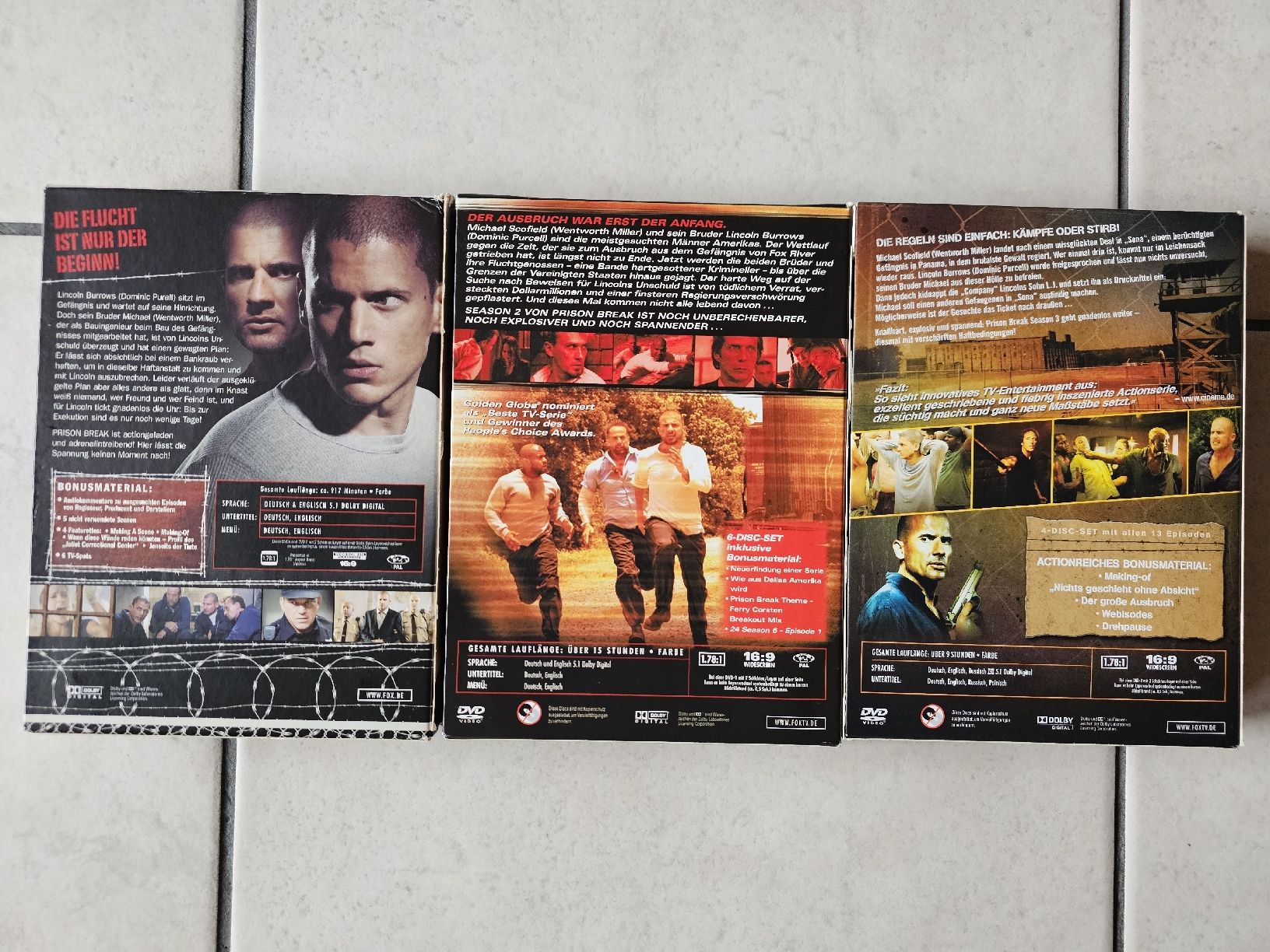 Tutti i DVDs: Prison Break  -  Staffel 1 - 3 – Usato da Schneisingen venduto da backstore24 1