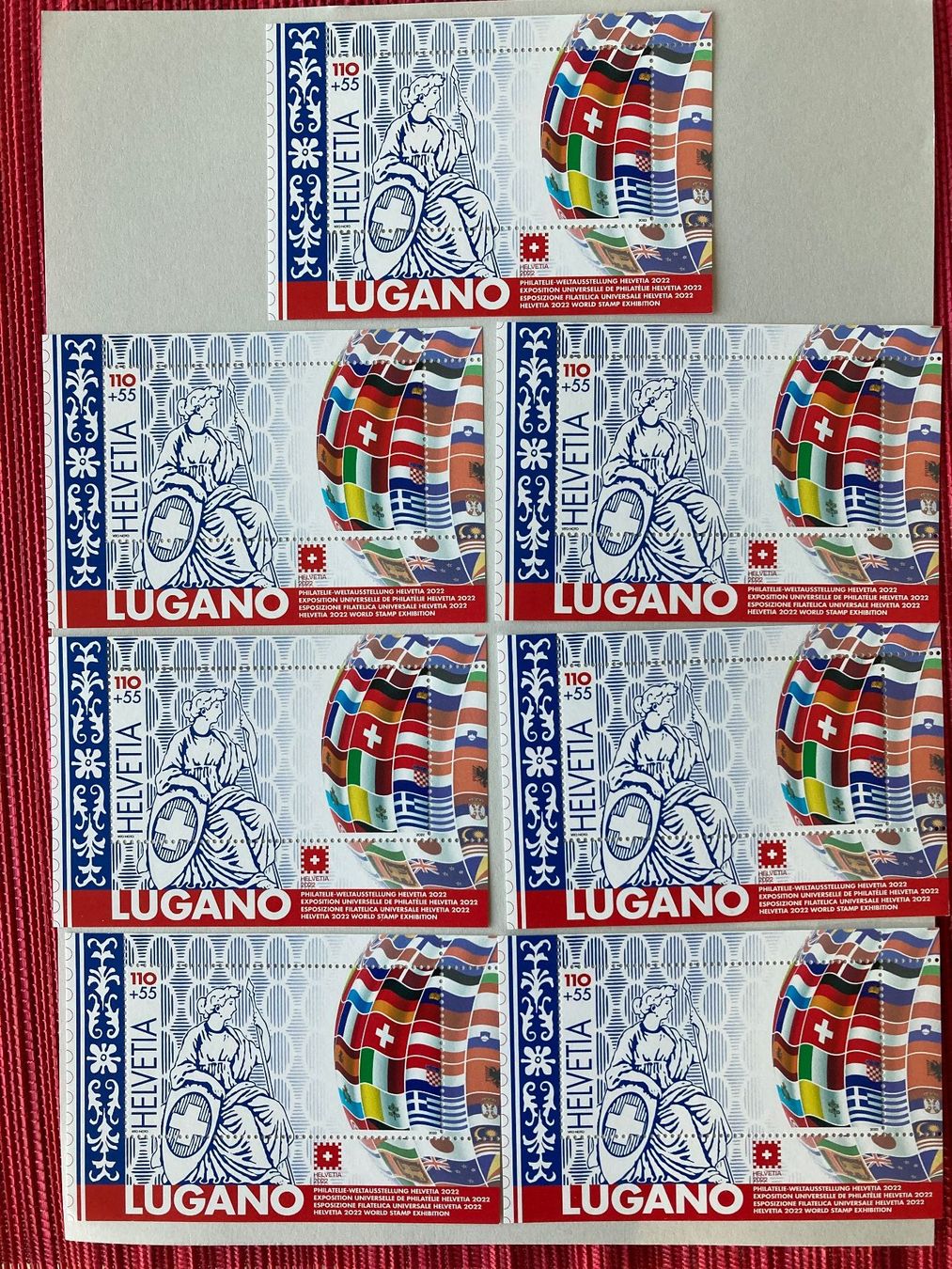 Tutti i francobolli: 7x Lugano 2022, postfrisch – Nuovo (secondo la descrizione) da Baden venduto da Yoyo1