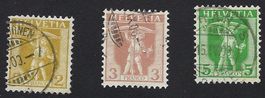 Satz Tellknabe 1907, gestempelt