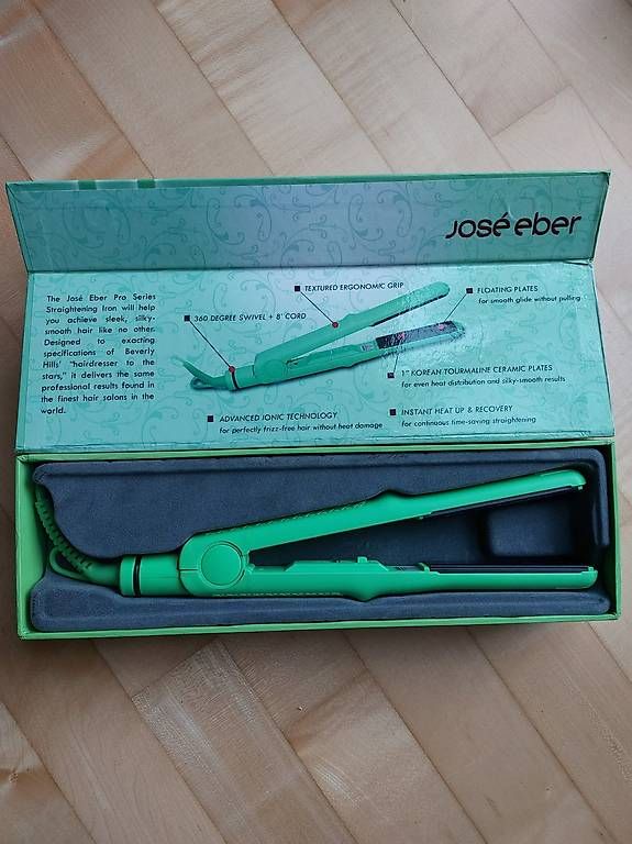 Lockenstäbe & Haarglätter: José Eber Glätteeisen hellgrün, straightening iron – Neu (gemäss Beschreibung) aus Flaach von nad_xpb7