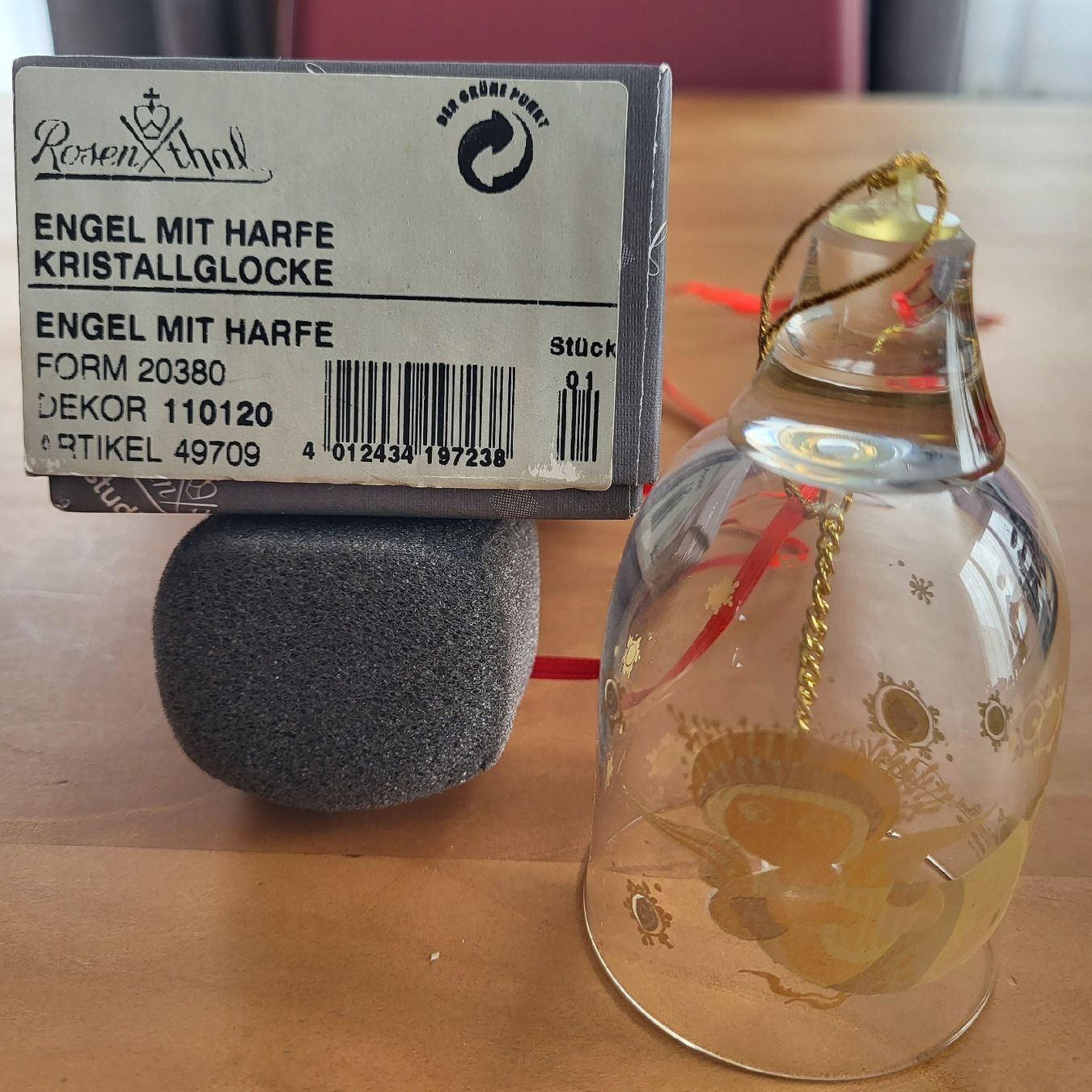 Rosenthal Tutte le decorazioni: Rosenthal Glasglocke Engel mit Harfe – Nuovo (secondo la descrizione) da Kägiswil venduto da Megafi56