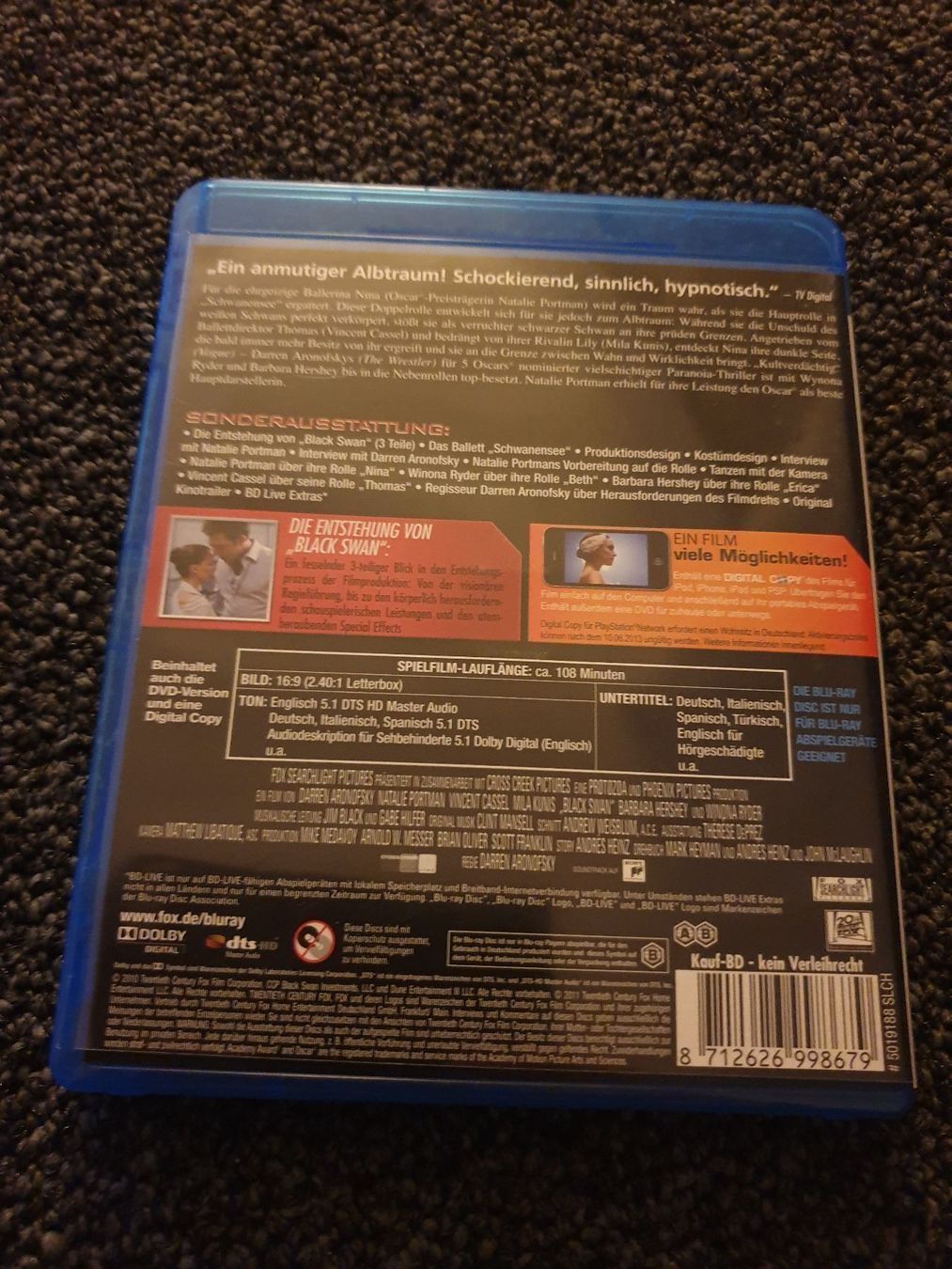 Tutti i DVDs: BLACK SWAN – Usato da Ruswil venduto da jan_bxl5 1