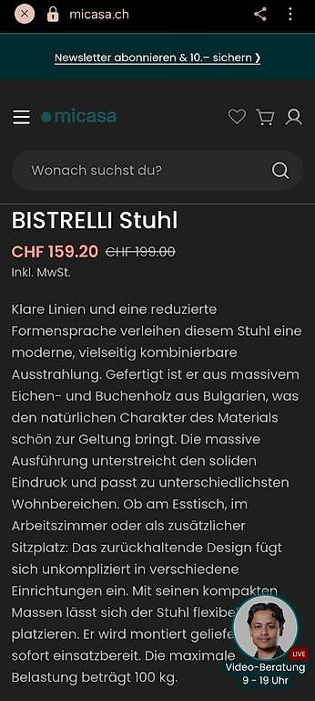 Stühle: BISTRELLI Stühle (2 Stück) – Gebraucht aus Seewen SZ von ik88