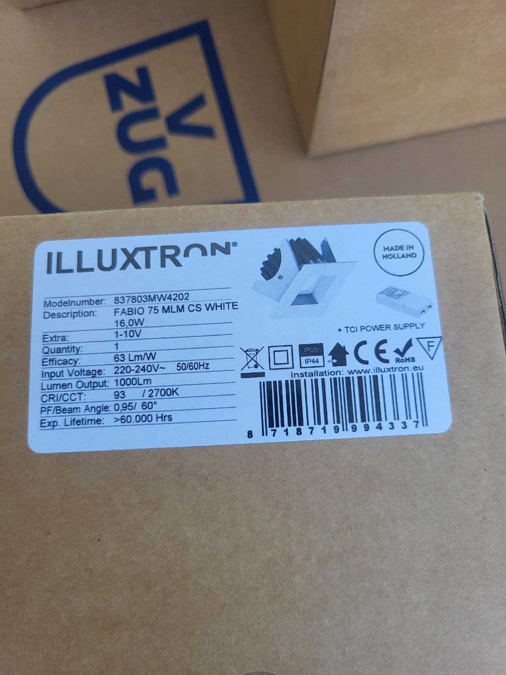 Lampes: ILLUXTRON FABIO 75 MLM CS WHITE 16W 2700K  Led – Neuf (Voir description) à Reichenburg par Alles0 3