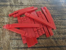 lego 85970 lot de 16 pièces Red Slope, Curved 10 x 1