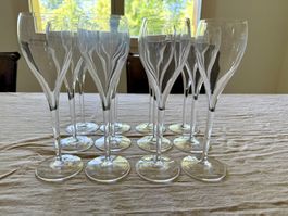 Champagnergläser Veuve Clicquot 12er Set Flutes Vintage